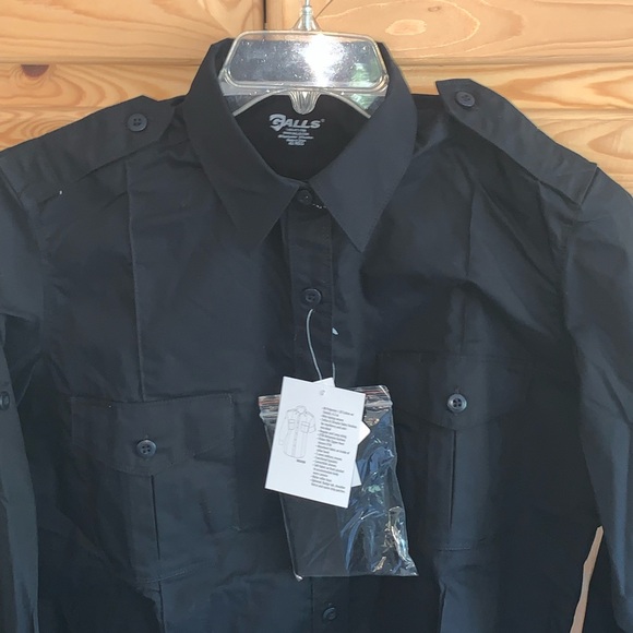 Galls NWT black G-flex class B convertible sleeve shirt size 42 Reg - Picture 2 of 5